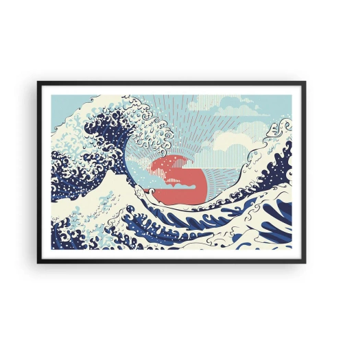 Plakát v černém rámu - Z japonských inspirací - 91x61 cm