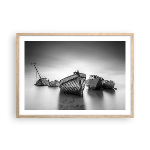 Plakát v rámu světlý dub - Teď už jen vzpomínky… - 70x50 cm