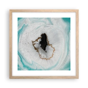 Plakát v rámu světlý dub - Proniknout dovnitř - 40x40 cm