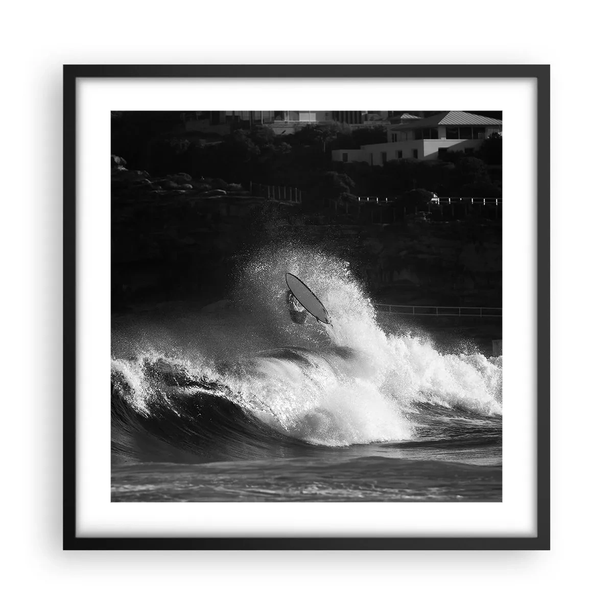 Plakát v černém rámu - Výzva přijata! - 50x50 cm