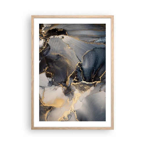 Plakát v rámu světlý dub - Život kamene - 50x70 cm