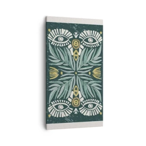 Obraz na plátně - Jako lidová vystřihovánka - 45x80 cm