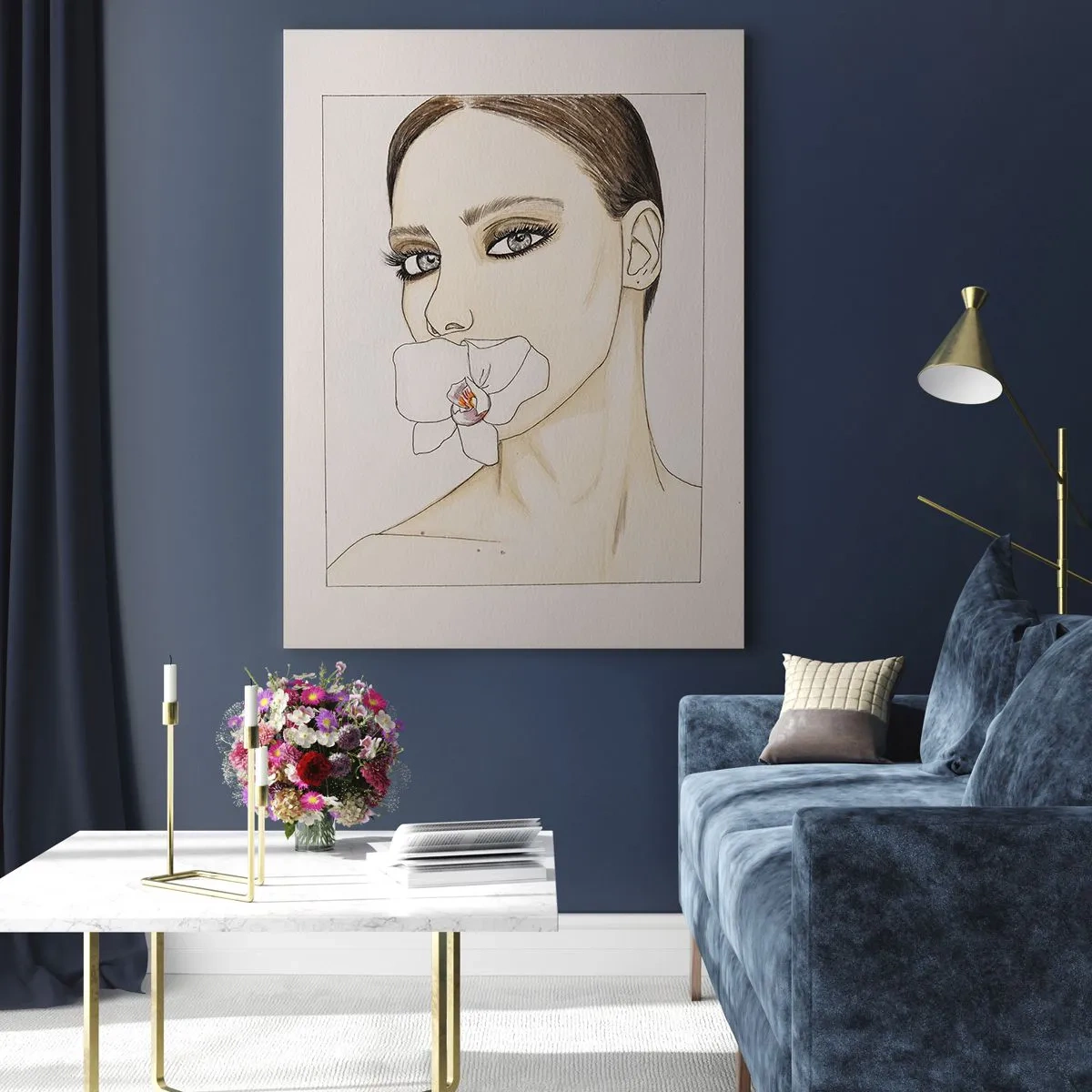 Obraz na skle - Symbol elegance a krásy - 50x70 cm