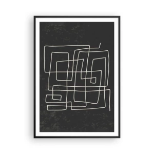 Plakát v černém rámu - Není to tak jednoduché - 70x100 cm