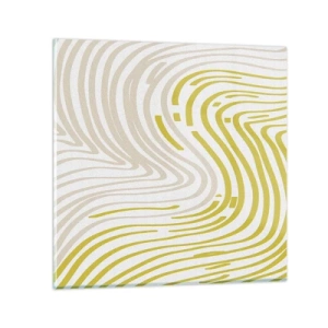 Obraz na skle - Kompozice s mírným ohybem - 60x60 cm