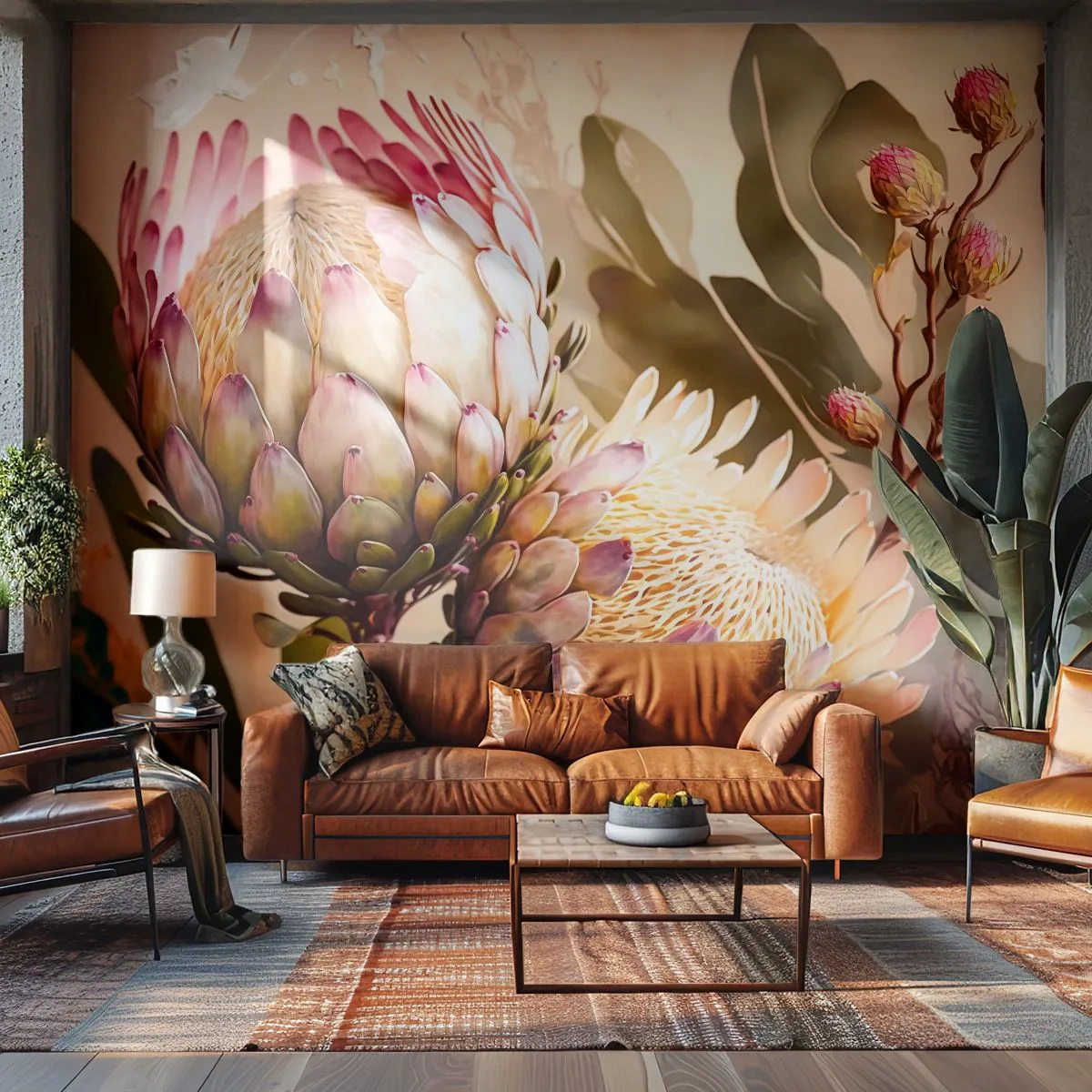 Fototapeta Premium Sand - Něžně objaté - Květiny, Rostliny, Botanika - 350x256 cm