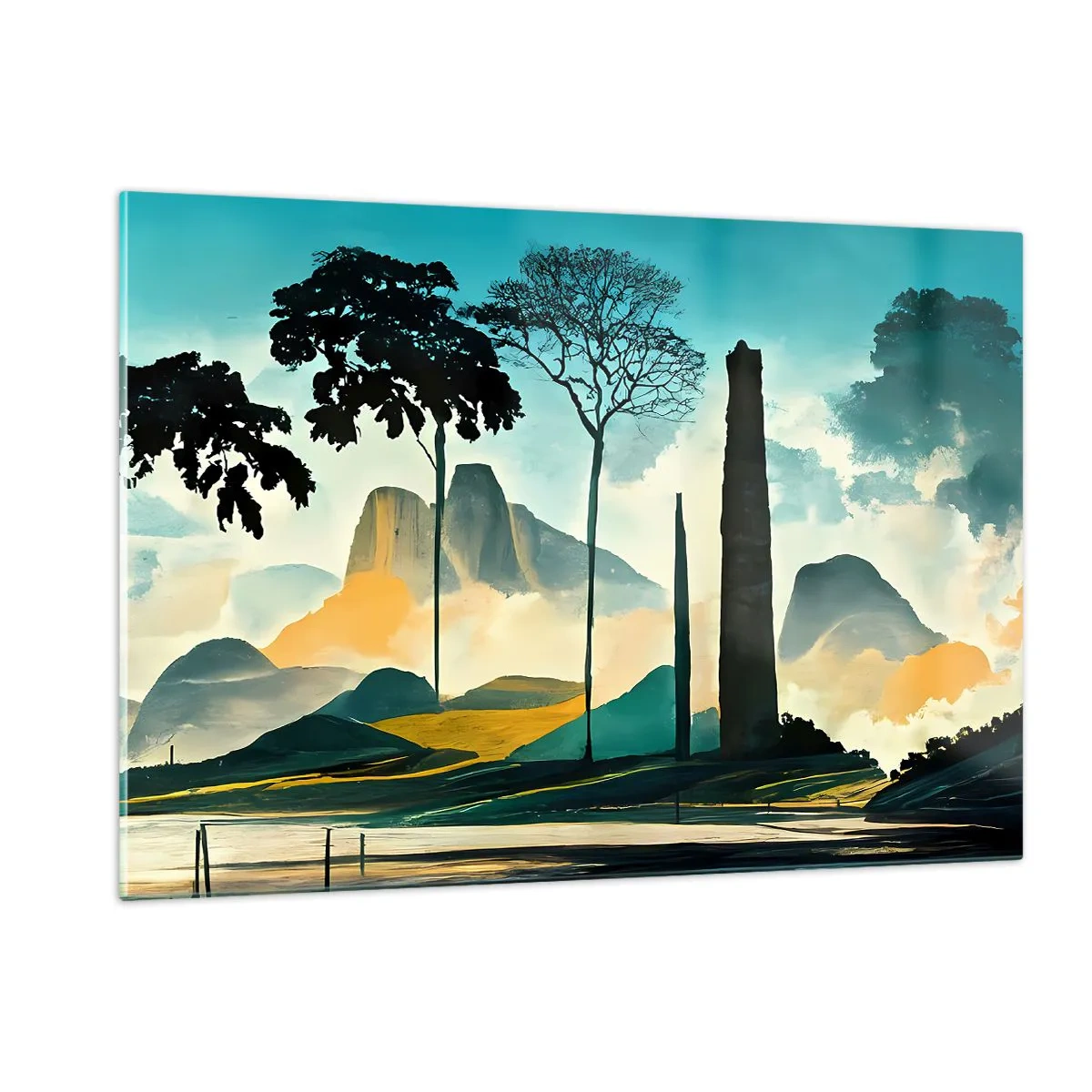 Obraz na skle - Výš a výš - 120x80 cm