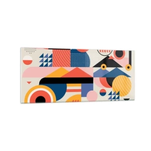 Obraz na skle - Kompozice: pojďme si hrát - 120x50 cm