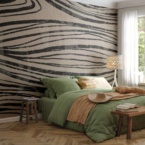 Fototapeta Standard Eco - Močál s liniemi - Abstrakce, Čáry, Moderní - 150x105 cm