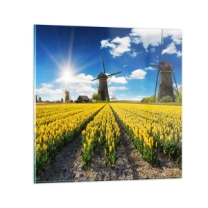 Obraz na skle - Více nizozemský nemůže být - 30x30 cm