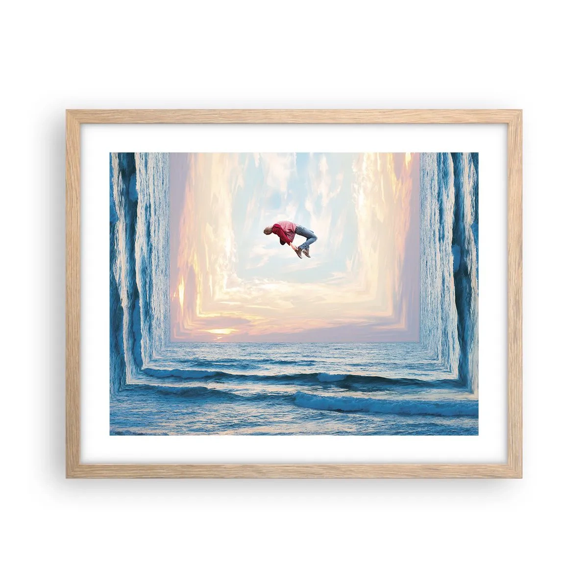 Plakát v rámu světlý dub - Do jiné dimenze - 50x40 cm