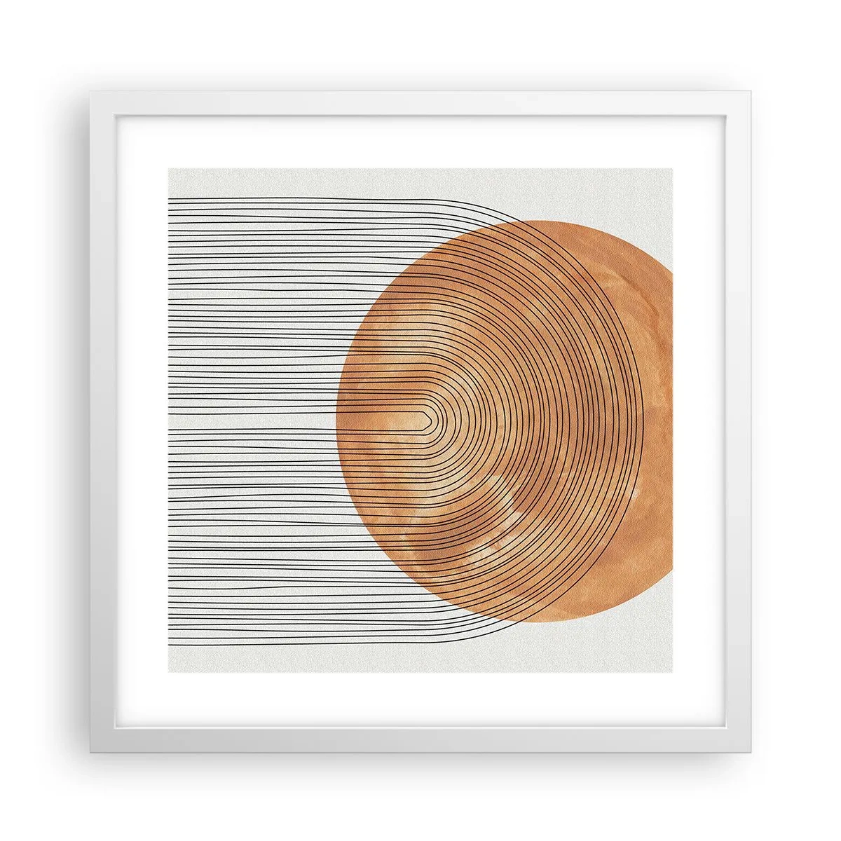 Plakát v bílém rámu - Slunečná kompozice - 40x40 cm