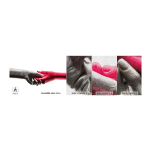 Vzor Fototapety Premium Canvas - Spolu i když jsme odlišní - Lidské ruce, Ruka, Abstrakce - 100x30 cm