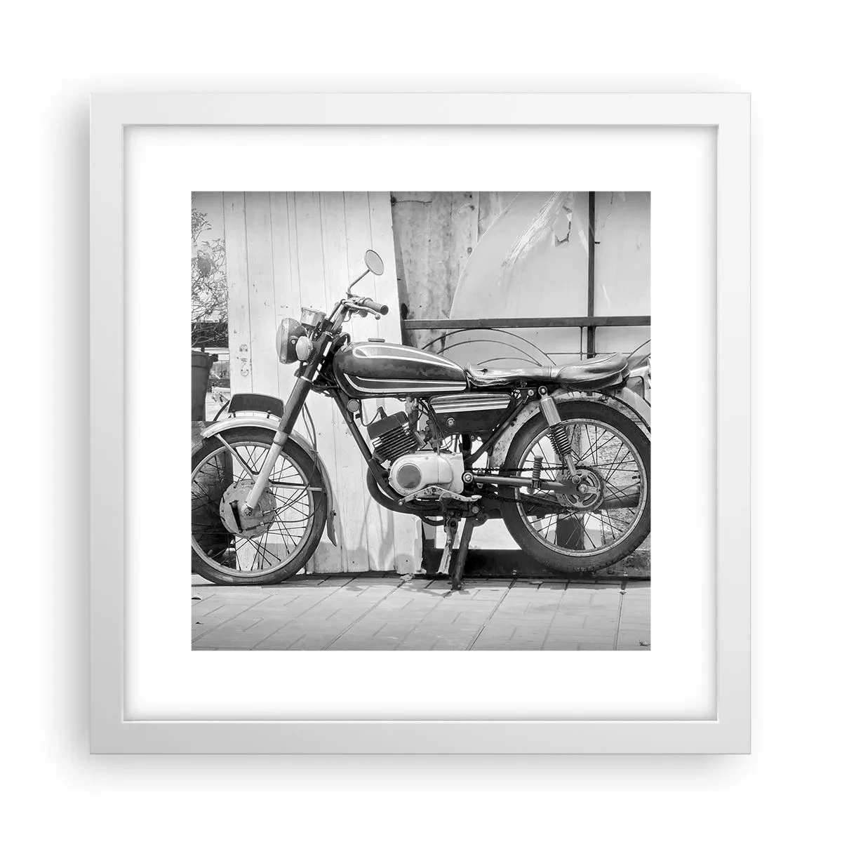 Plakát v bílém rámu - Klasika nade vše - 30x30 cm