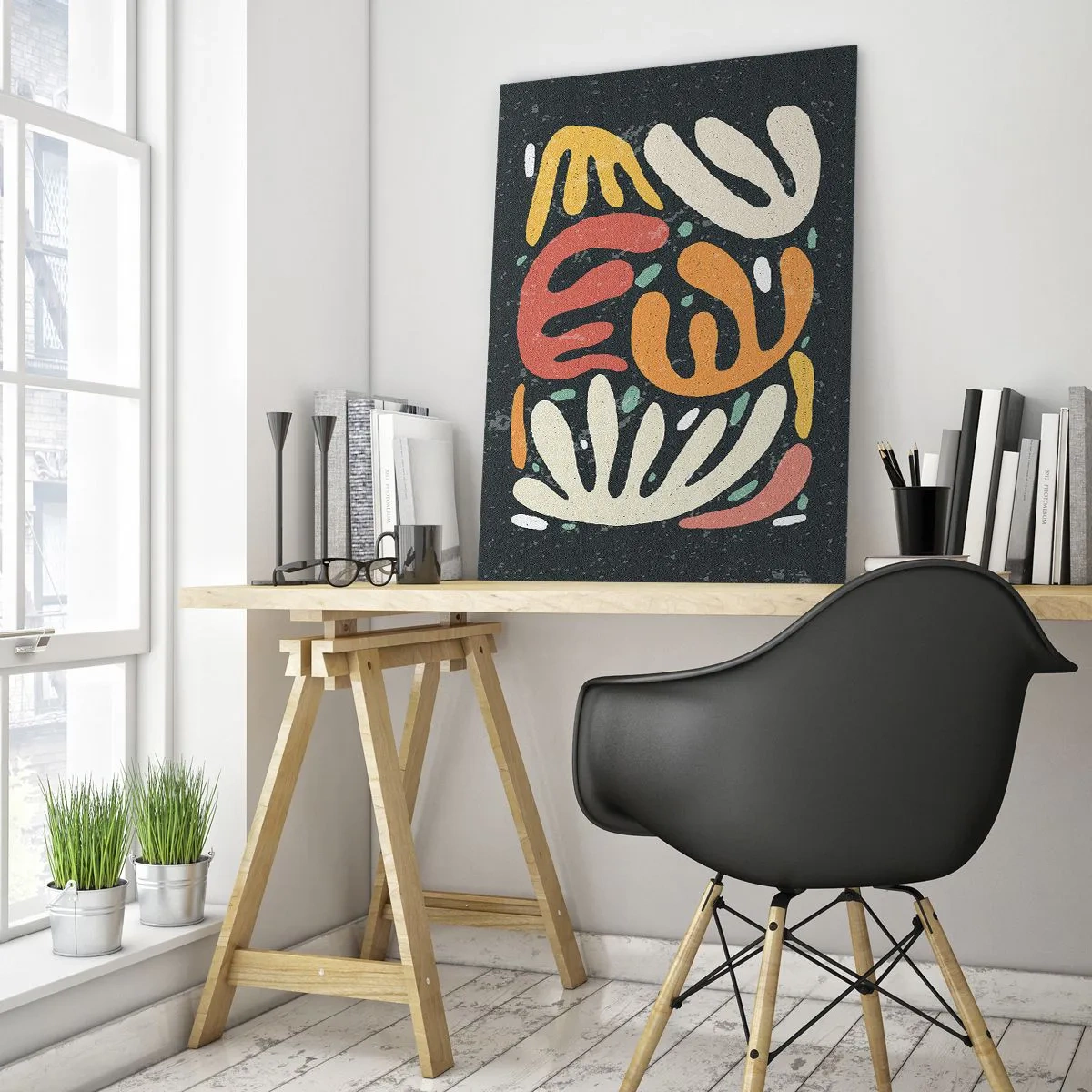 Obraz na skle - Kompozice – hned tě chytím - 50x70 cm