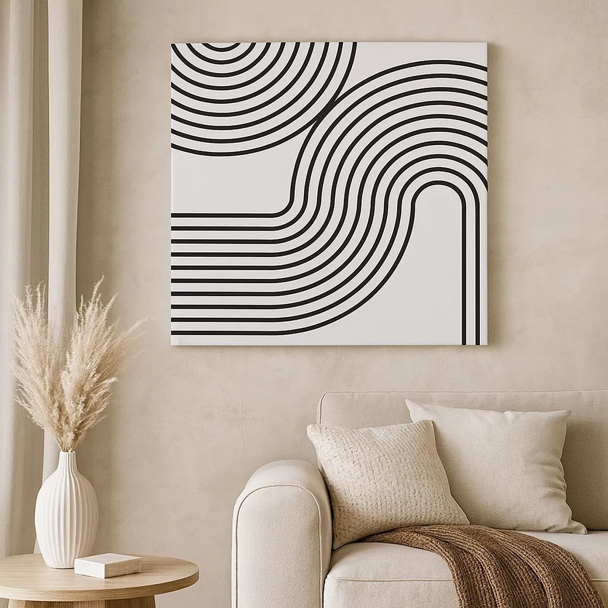 Obraz na plátně - V zatáčce - 30x30 cm