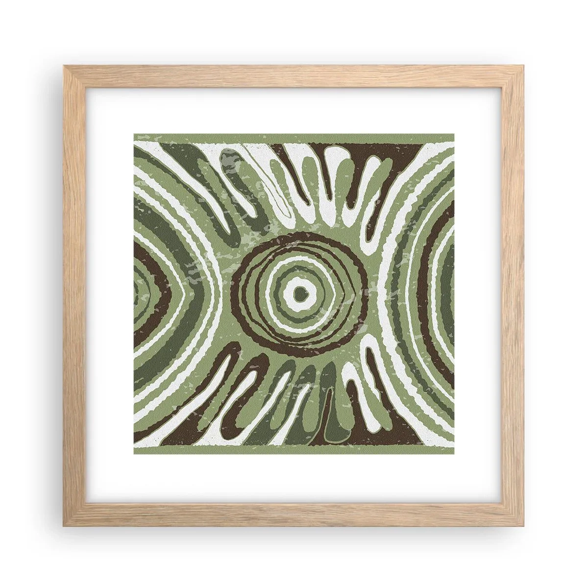 Plakát v rámu světlý dub - Exploze emocí - 30x30 cm