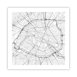 Plakát - Květ Paříže - 50x50 cm