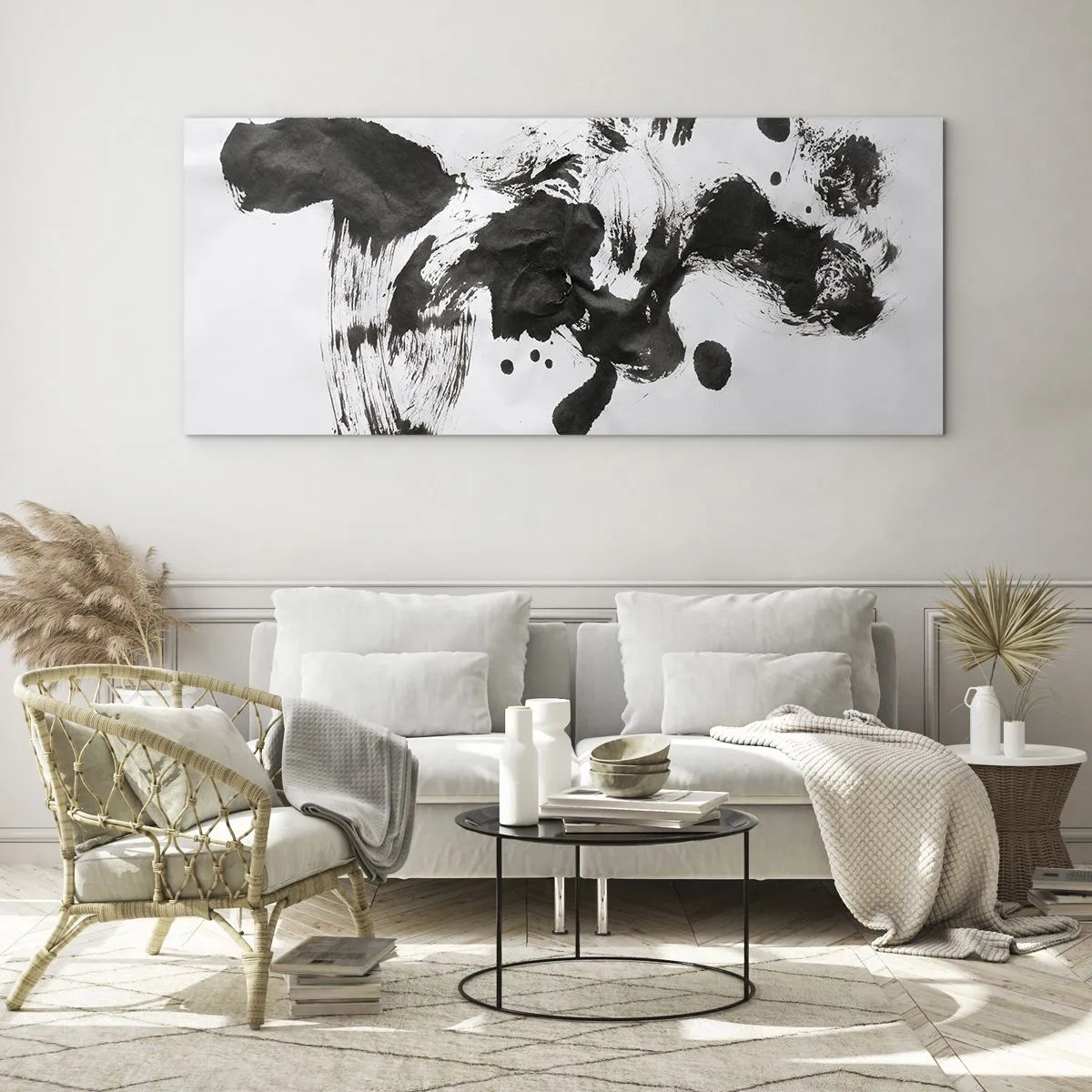 Obraz na skle - Metoda v šílenství? - 140x50 cm