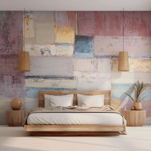 Fototapeta Premium Sand - Klid geometrie - Abstrakce, Pastel, Minimalistický - 100x70 cm