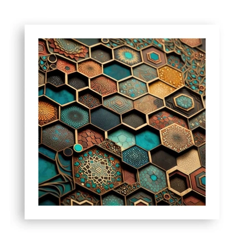 Plakát - Arabské ornamenty – variace - 50x50 cm