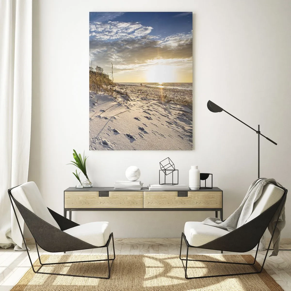 Obraz na skle - Pozvánka na procházku - 50x70 cm