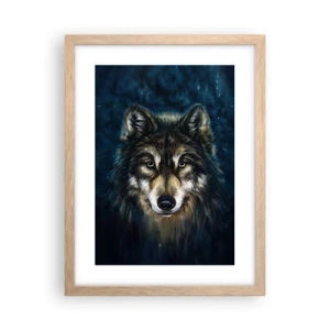 Plakát v rámu světlý dub - Alfa? A omega - 30x40 cm