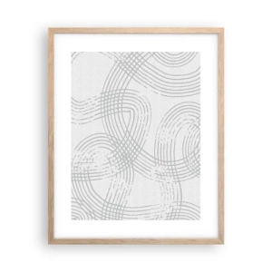 Plakát v rámu světlý dub - Snadné východisko neexistuje - 40x50 cm