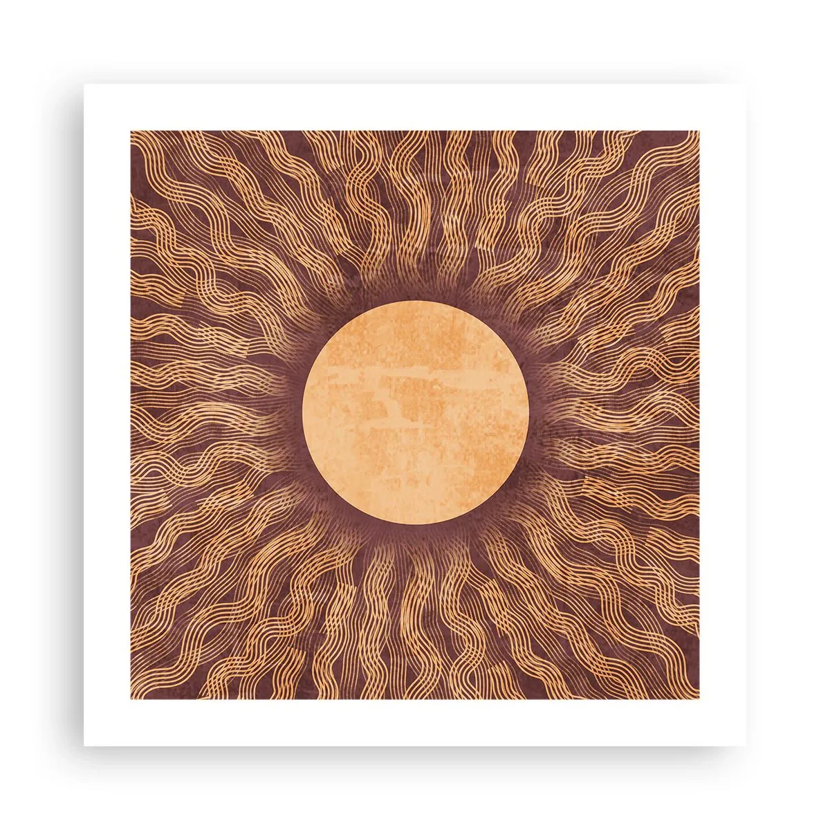 Plakát - Ikona slunce - 50x50 cm