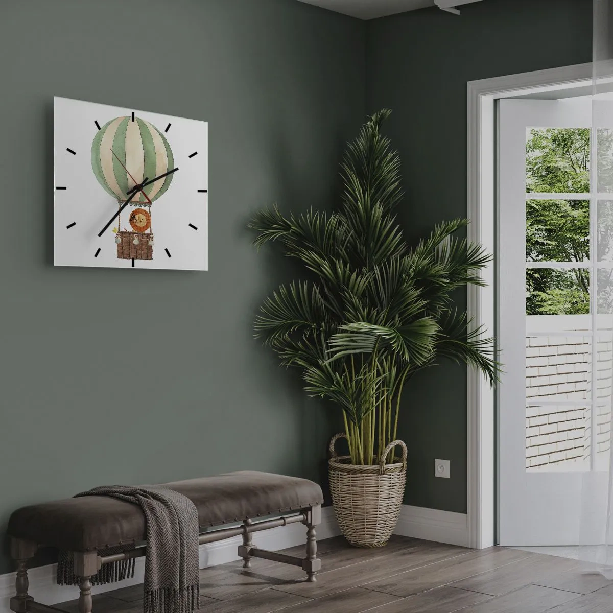 Nástěnné hodiny - Leonovy cesty - 40x40 cm