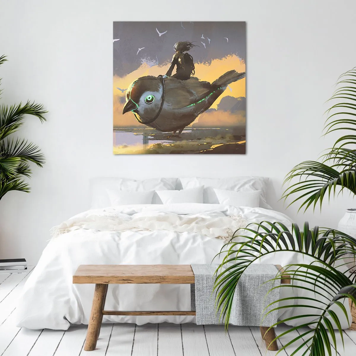 Obraz na plátně - Zastávka na fantastické cestě - 40x40 cm