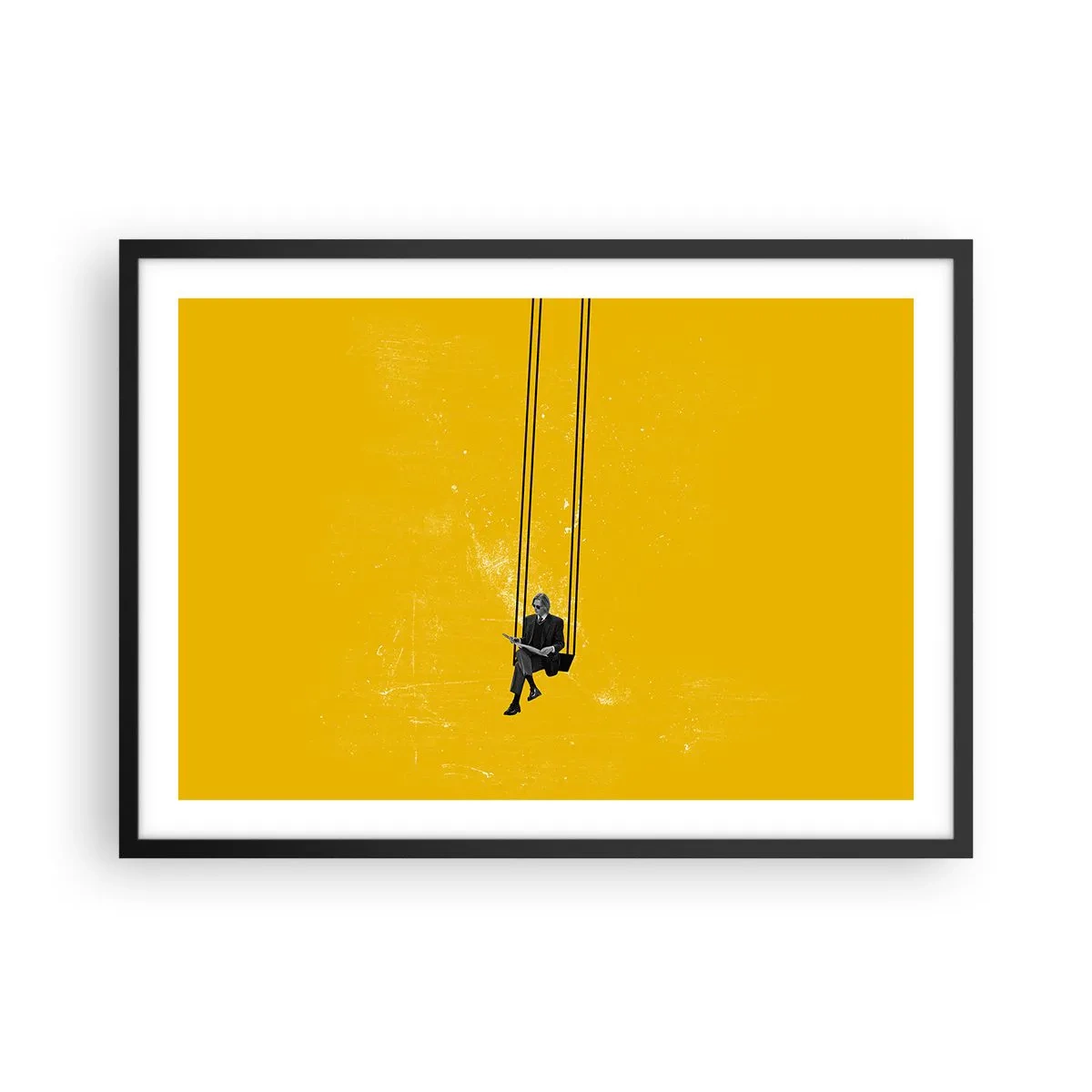 Plakát v černém rámu - Den jako každý jiný - 70x50 cm