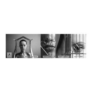 Vzor Fototapety Samolepicí Deluxe Sticker - Tak trochu surrealistický portrét - Žena, Kus, Modelka - 100x30 cm