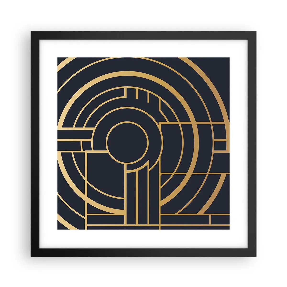 Plakát v černém rámu - Obraty události - 40x40 cm