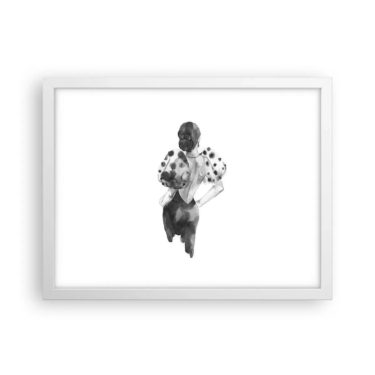 Plakát v bílém rámu - Prošla kolem - 40x30 cm