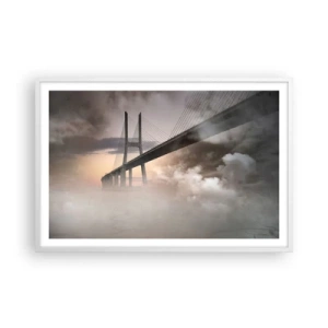 Plakát v bílém rámu - U řeky, která není - 91x61 cm