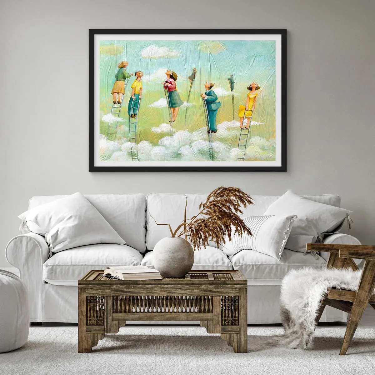 Plakát v černém rámu - Za svým snem - 100x70 cm