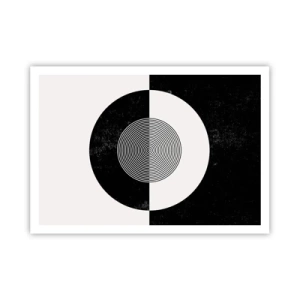 Plakát - Harmonie v černé a bílé - 100x70 cm