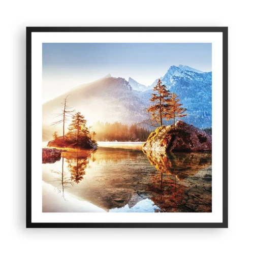 Plakát v černém rámu - Příroda v novém světle - 60x60 cm