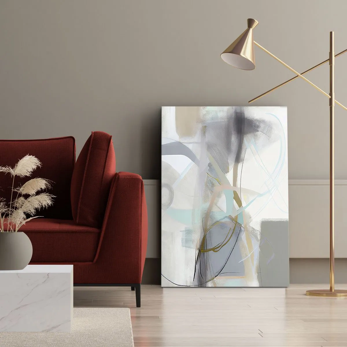 Obraz na plátně - Mlhavá abstrakce - 55x100 cm