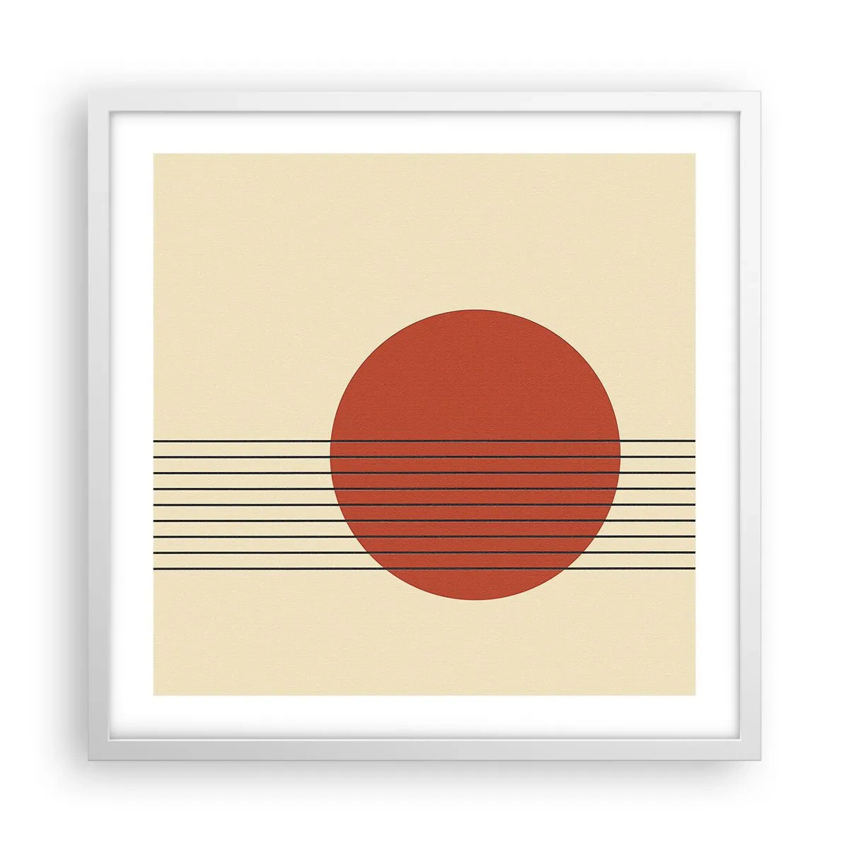 Plakát v bílém rámu - Pořád dokola - 50x50 cm