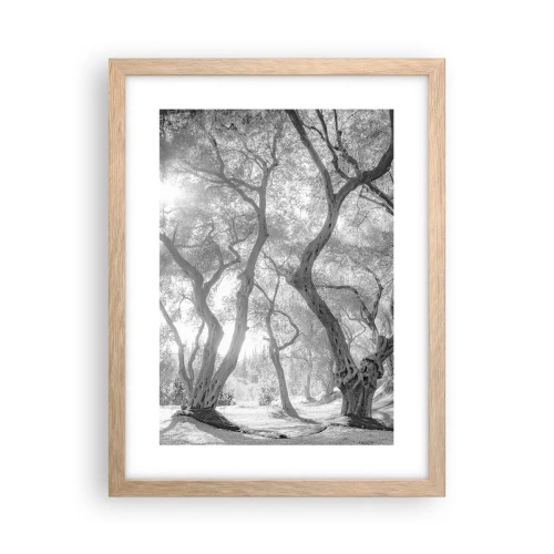 Plakát v rámu světlý dub - V olivovém háji - 30x40 cm