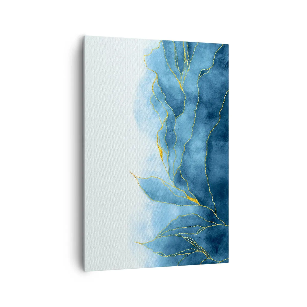 Obraz na plátně - Blankyt ve zlatě - 70x100 cm
