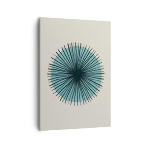 Obraz na plátně - Zářící modrá - 50x70 cm