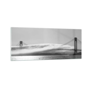 Obraz na skle - Proplout Zlatou bránou - 100x40 cm
