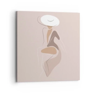 Obraz na plátně - Jak vypadá pravá dáma? - 70x70 cm