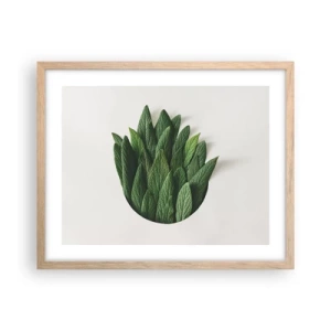 Plakát v rámu světlý dub - Neukojitelná zvědavost - 50x40 cm