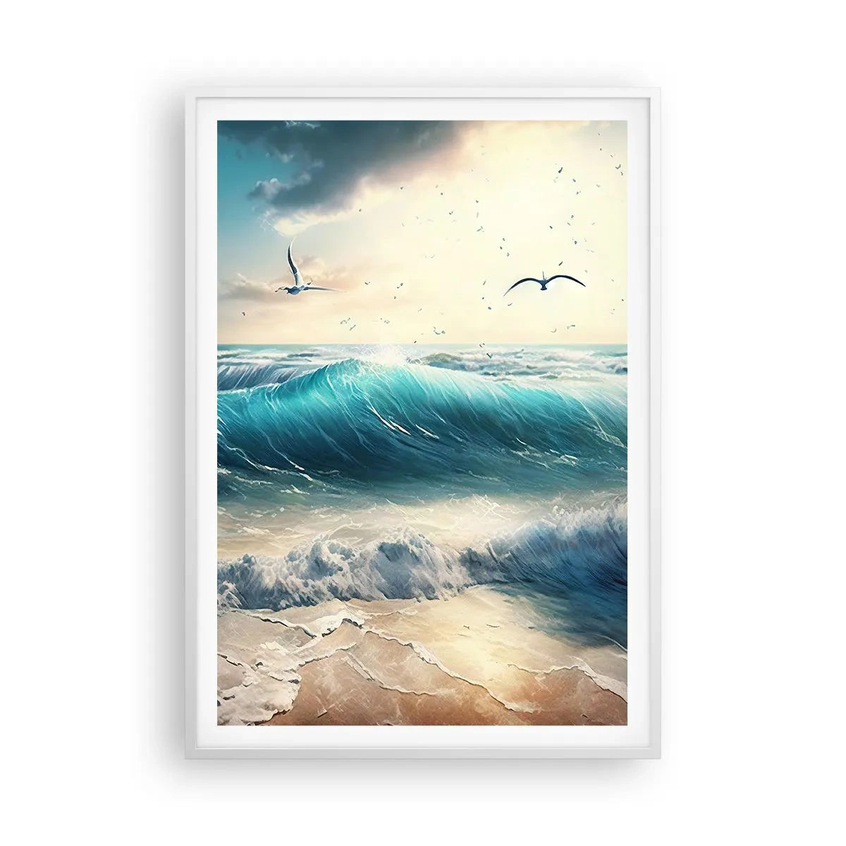 Plakát v bílém rámu - Šustění jen pro tebe - 70x100 cm