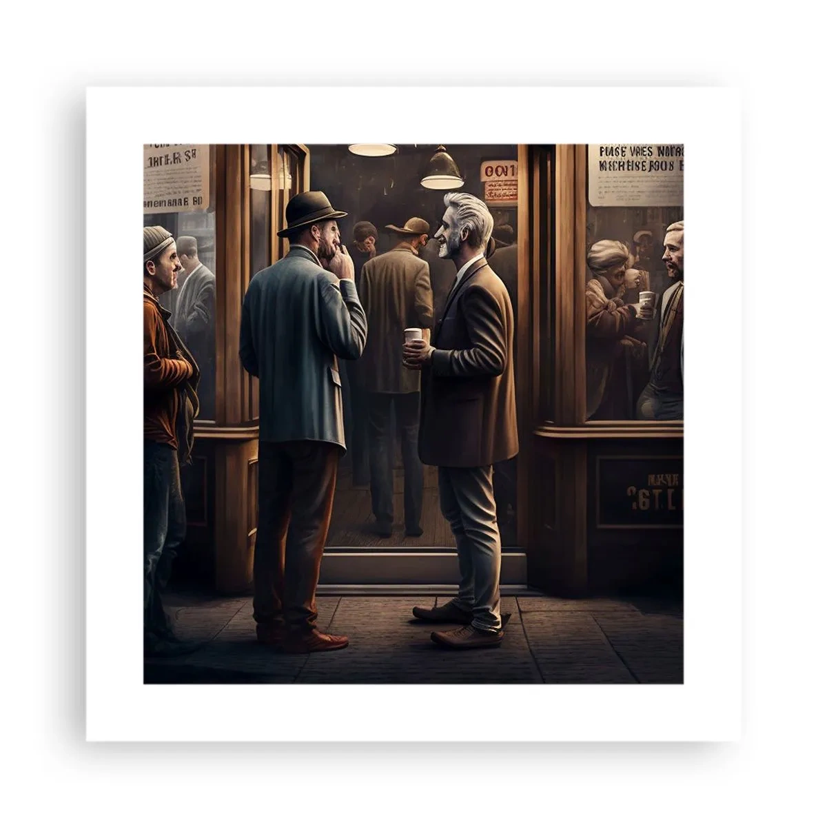 Plakát - Dobrá chvíle dne - 40x40 cm