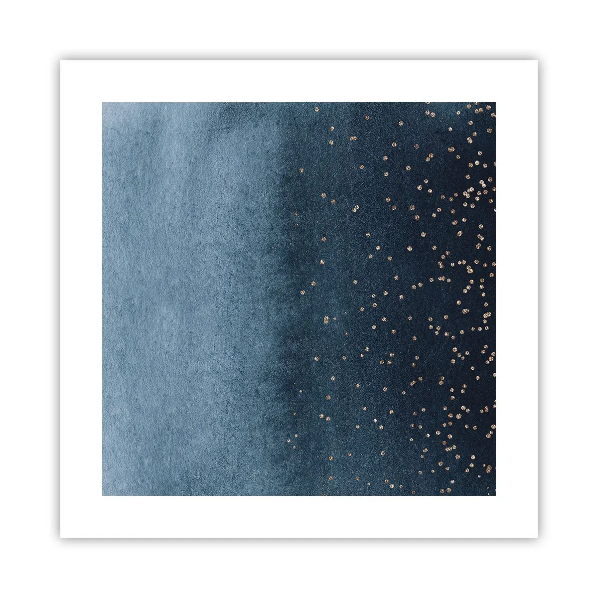 Plakát - Kompozice – modré fáze - 40x40 cm